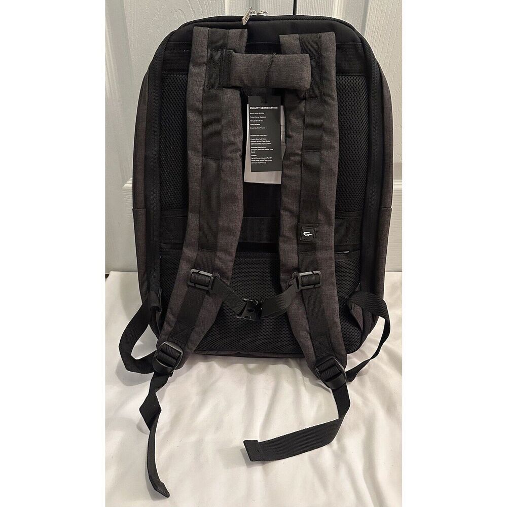 Mark Ryden Charcoal Gray Multi-Pocket Business Travel Backpack NEW - Picture 3 of 9
